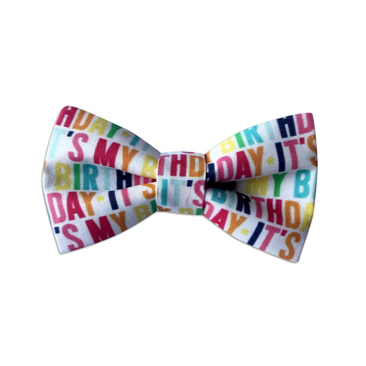 Birthday Dog Collar Bow Tie