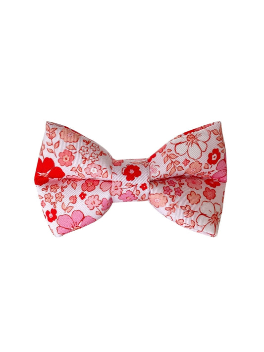 Dapper Floral Dog Collar Bow Tie